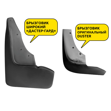 Брызговики передние широкие Nissan Terrano (2014-н.в.) купить недорого с доставкой в Краснодар